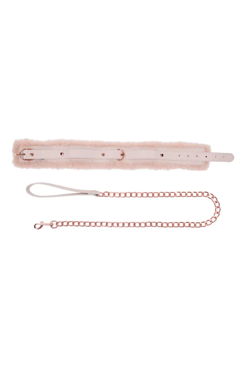 Peaches 'n CreaMe Fur Collar & Leash