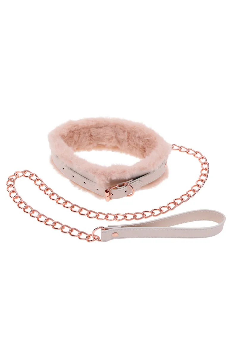 Peaches 'n CreaMe Fur Collar & Leash