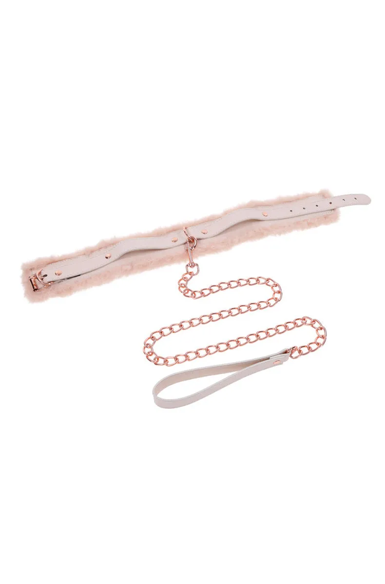 Peaches 'n CreaMe Fur Collar & Leash