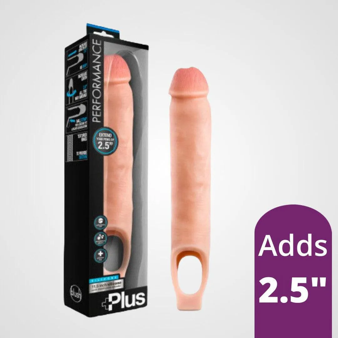 Performance Plus 11.5 Silicone Cock Sheath Penis Extender - Vanilla
