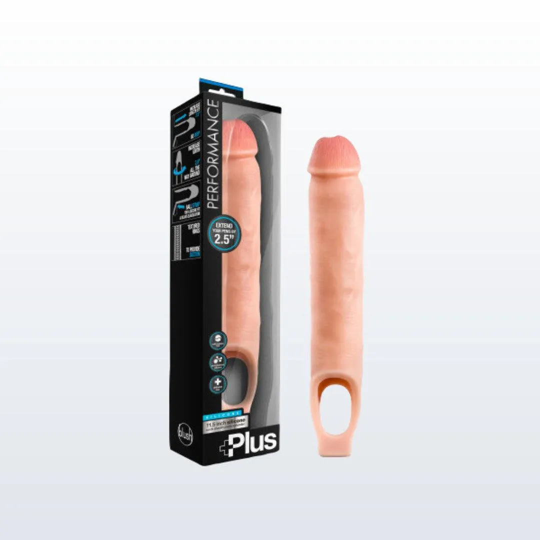 Performance Plus 11.5 Silicone Cock Sheath Penis Extender - Vanilla
