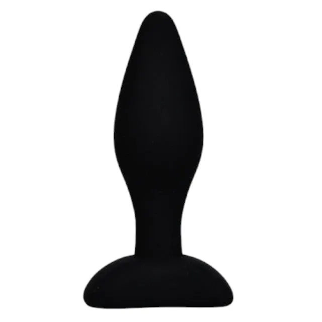 Plug anal LOVING JOY Medium Silicone. lungime inserabilă 9 cm. diametru 3.34 cm. culoare negru. mărime M