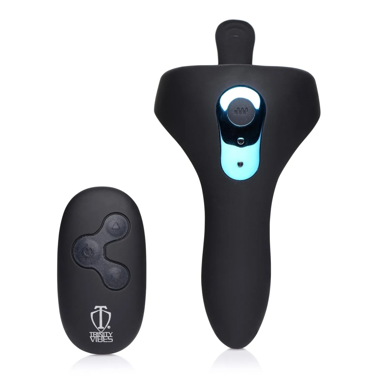 Power Taint 7x Silicone Cock And Ball Ring With Remote