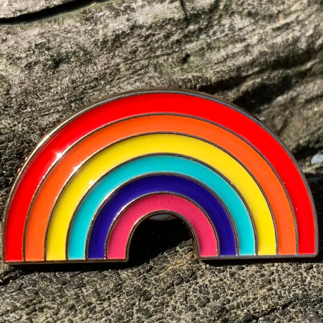 Rainbow Pride Pin - LGBTQ  Pride Lapel Jacket Bag Pin
