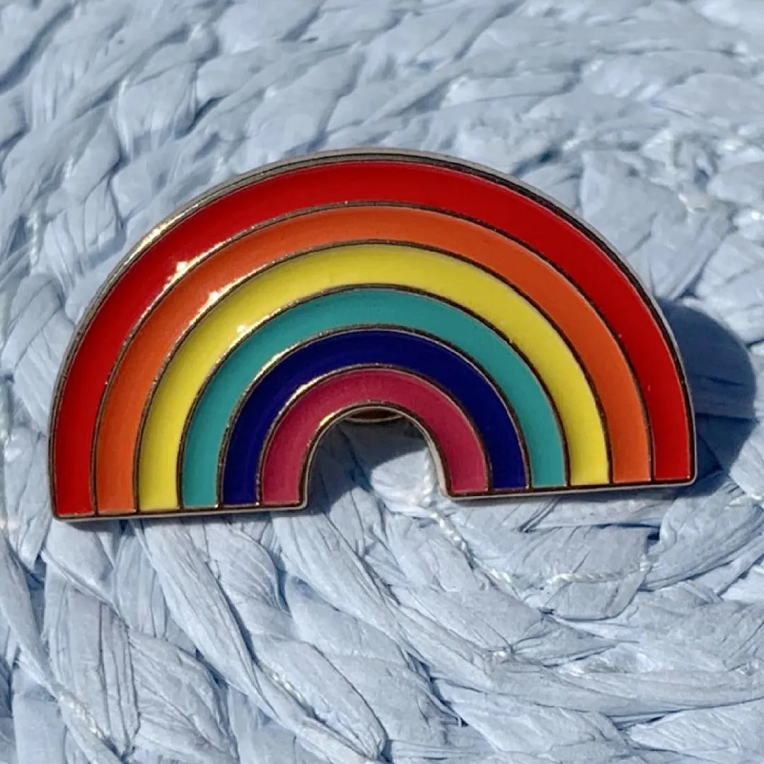 Rainbow Pride Pin - LGBTQ  Pride Lapel Jacket Bag Pin