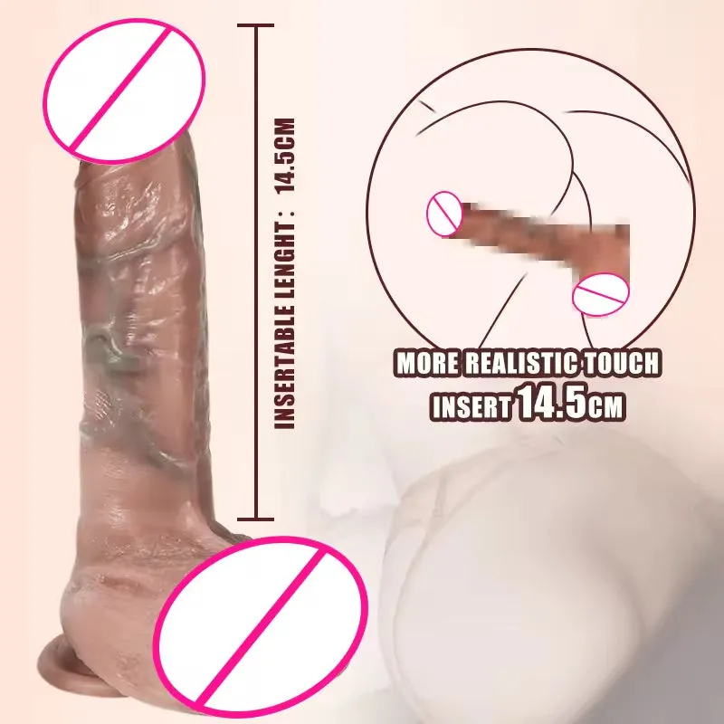 Realistic Dildo Butt Plug - 8.66 inch Huge Anal Dildo Vagina Prostate Massager