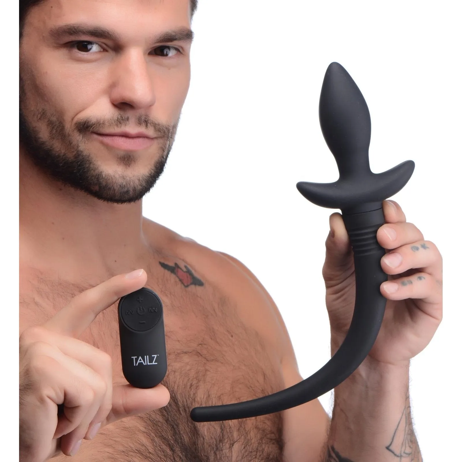 Remote Control Wagging And Vibrating Puppy Tail Anal Plug