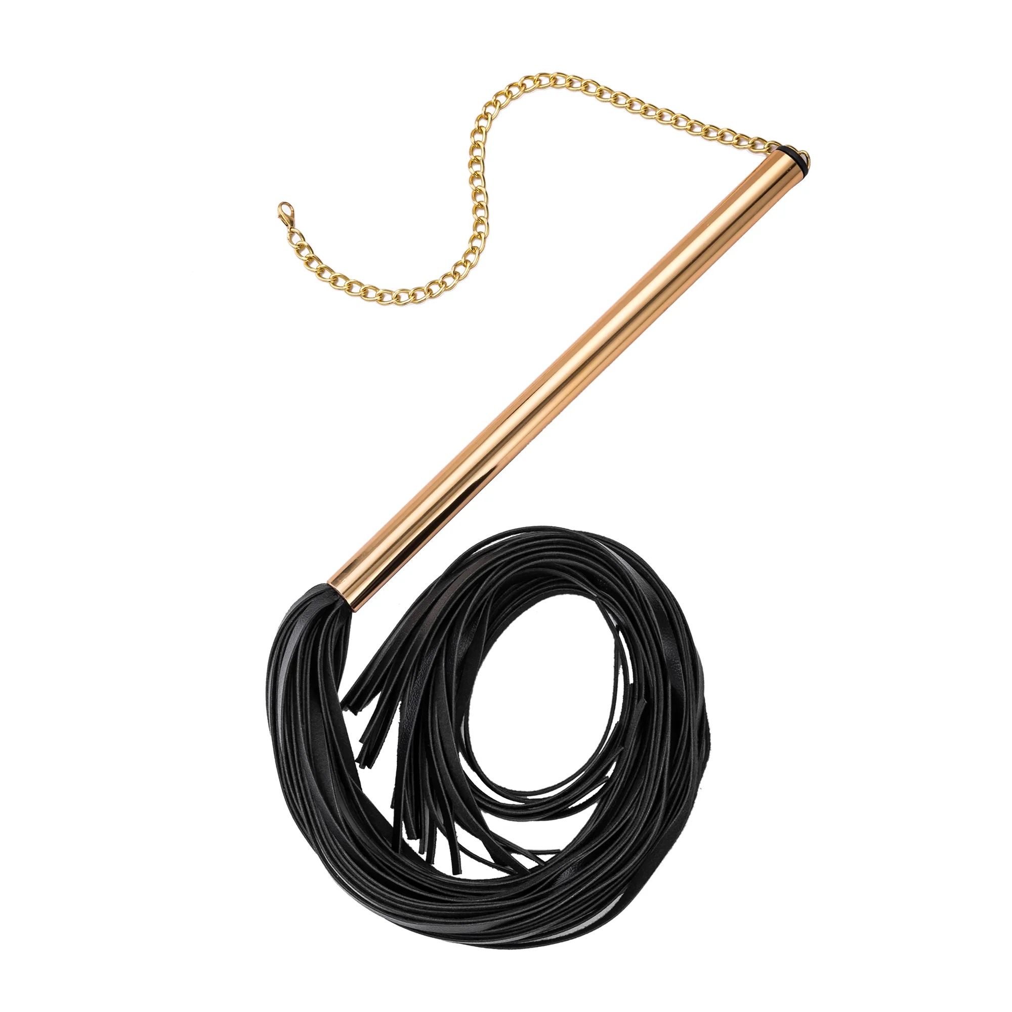 ROOMFUN ZW-031 SM Fetish Flirting Whip Golden Flogger