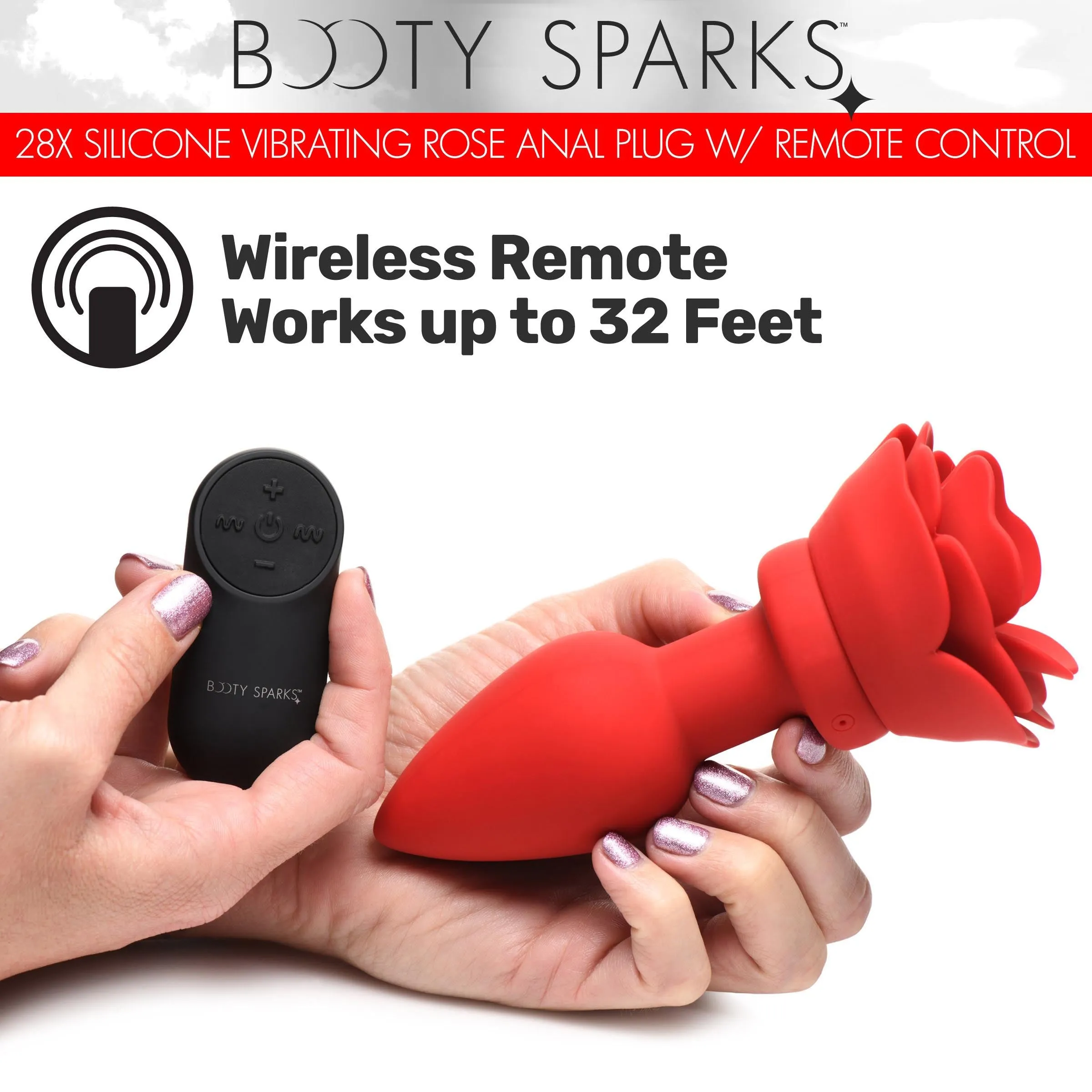 Rose Vibrating Anal Plug