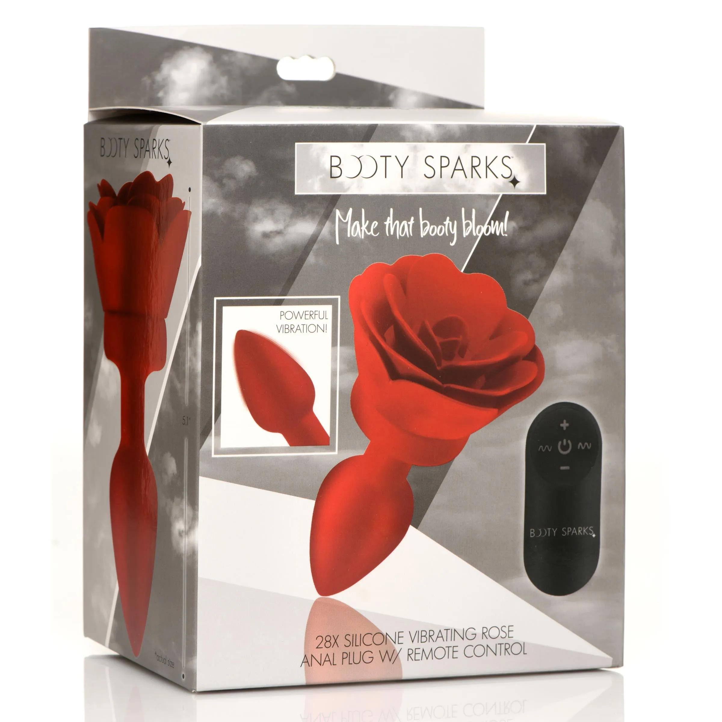 Rose Vibrating Anal Plug
