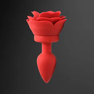 Rose Vibrating Anal Plug