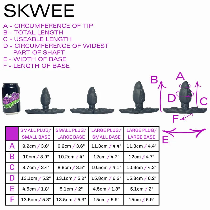 Skwee large plug large base 'Haunted Drips' super soft (OO20)