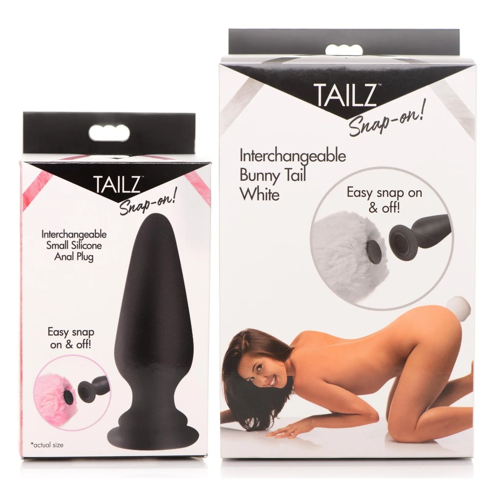 Small Anal Plug With Interchangeable Bunny Tail