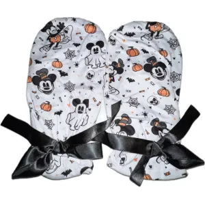 Steamboat Willie Mouse Halloween White Adult Mittens