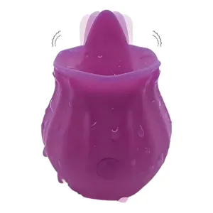 Stimulator clitoris ARMONY FIG. cu funcție de simulare sex oral. 10 funcții de vibrație. în formă de smochină. culoarea mov