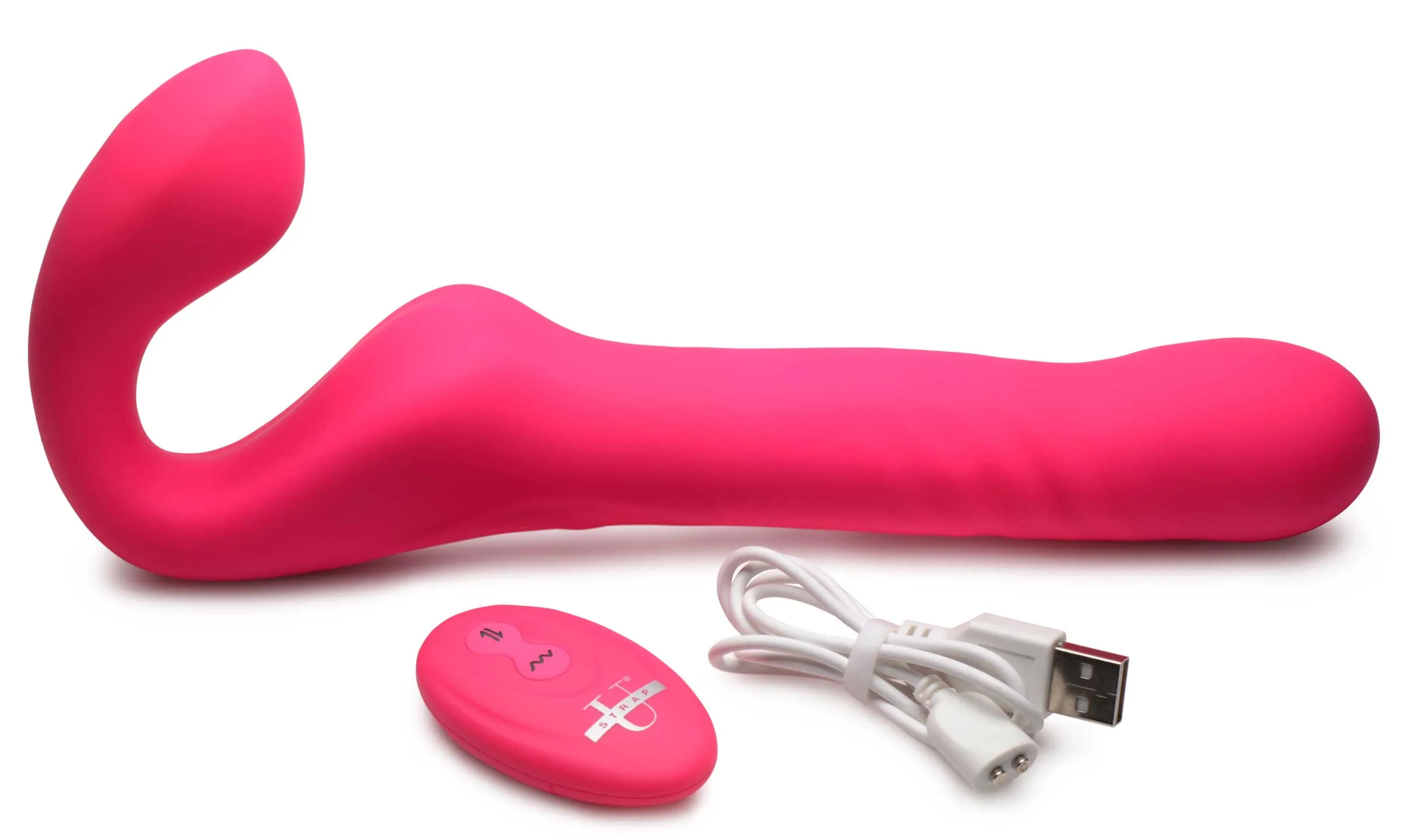 Strapless Strap-on Thrusting And Vibrating With Remote Control