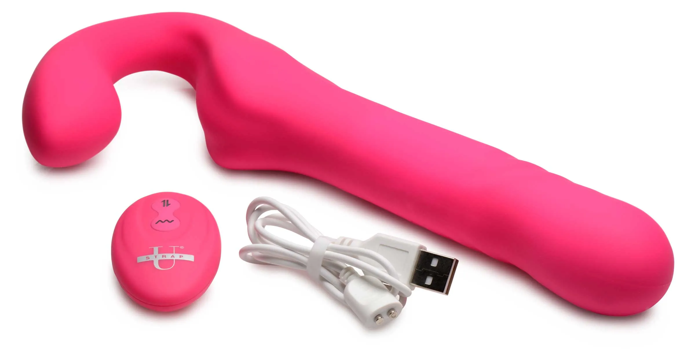 Strapless Strap-on Thrusting And Vibrating With Remote Control