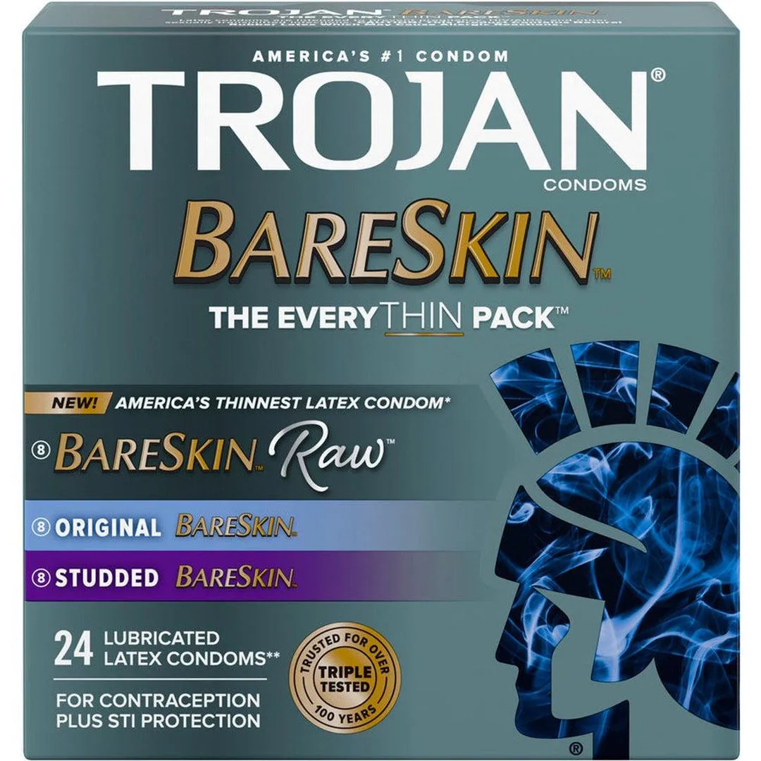 Trojan Bareskin EveryTHIN Pack (Variety Pack)