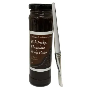 Valentino's Rich Fudge Chocolate Body Paint Edible Oral Sex Lube 185g