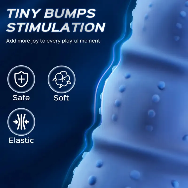Vibrating Anal Plug Prostate Massage Soft Anal Beads Butt Vibrator