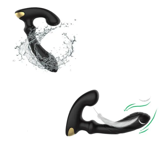Vibrator anal NAPPEX TAMBO. pentru stimularea prostatei. control prin telecomandă. 9 funcții de vibrație. negru