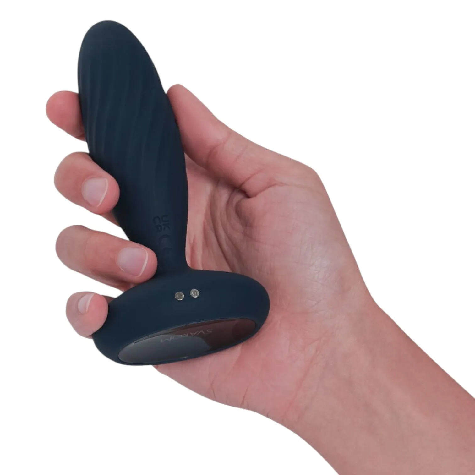 Vibrator anal SVAKOM JORDAN. control prin aplicație și telecomandă. 5 funcții de penetrare automată. 5 funcții de vibrație. albastru