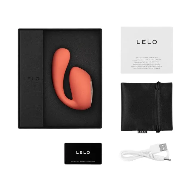 Vibrator dublu LELO IDA WAVE. pentru clitoris și punctul G. control prin aplicație. funcție de rotație. 10 funcții de vibrație. portocaliu