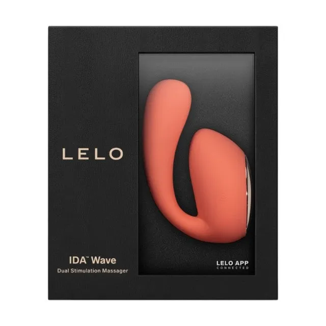 Vibrator dublu LELO IDA WAVE. pentru clitoris și punctul G. control prin aplicație. funcție de rotație. 10 funcții de vibrație. portocaliu
