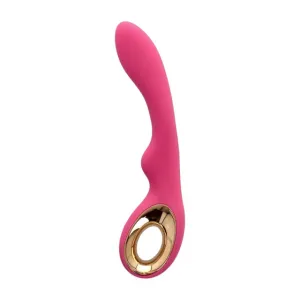 Vibrator TOYZ4LOVERS Handy Wave Grip Large. pentru stimularea punctului G. 10 funcții de vibrație. 24 cm. roz cu auriu