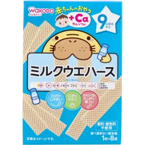 Wakodo - Baby Snack   Ca Milk Wafers Biscuits 1 bottle x 8 bags