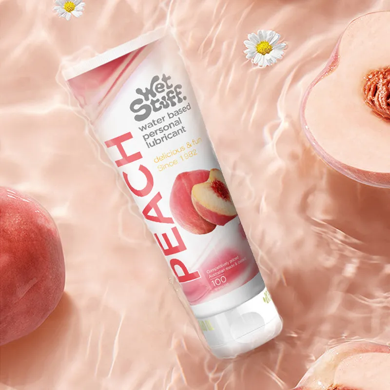 Wet Stuff Peach Water-Based Edible Lubricant 100g